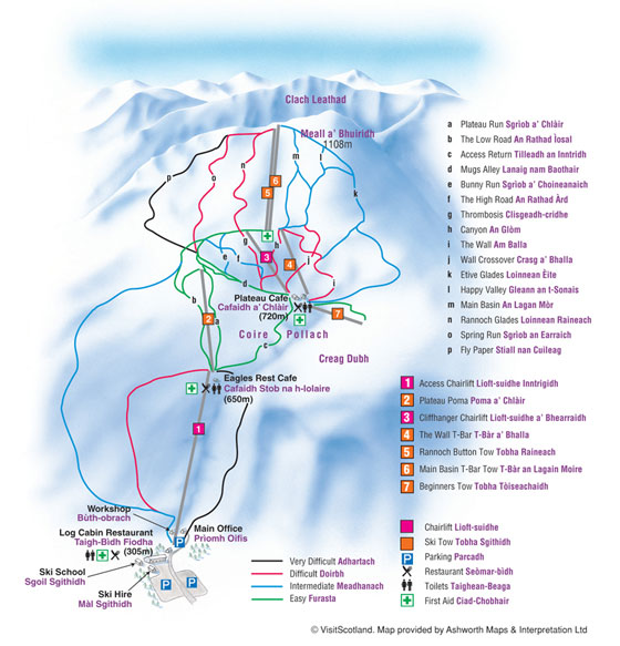 Glencoe PisteMap