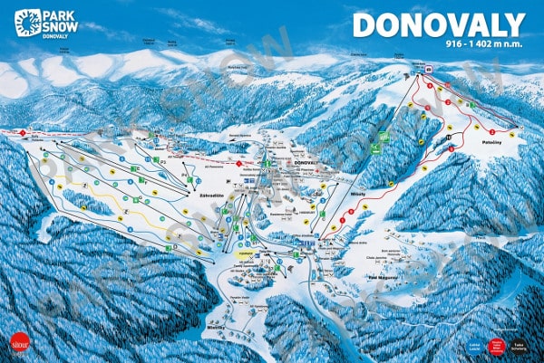 Donovaly Ski Resort Piste Map