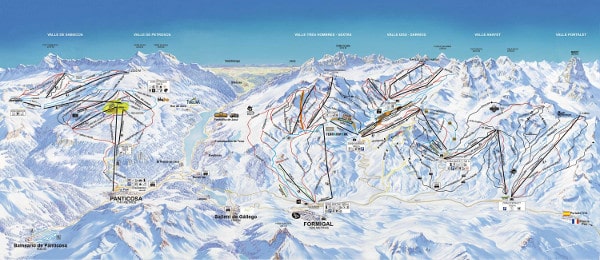 Formigal Panticosa Ski Resort Piste Ski Map