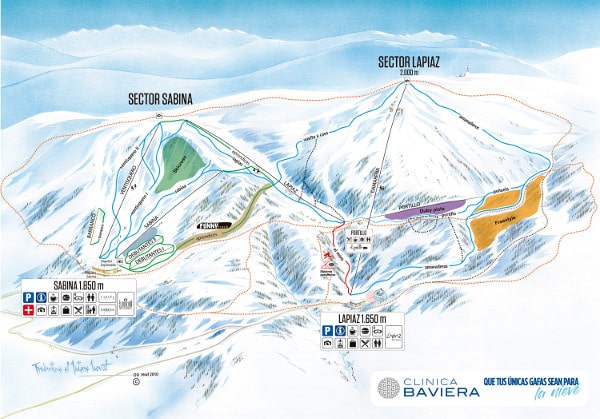 Javalambre Ski Resort Piste Map