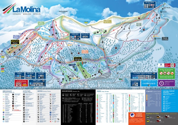 La Molina Ski Resort Piste Map