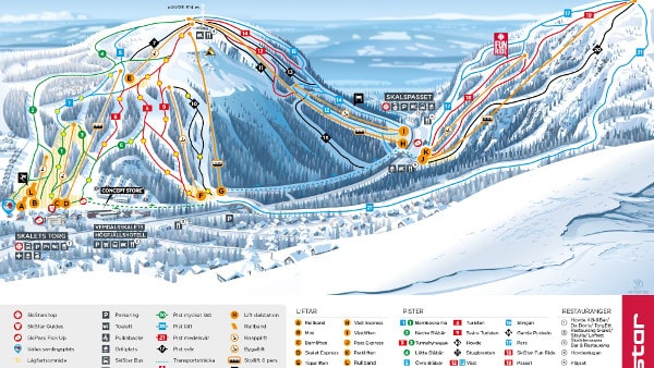 Vemdalen Piste Ski Map