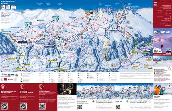 Aletsch Arena Ski Resort Piste Ski Map