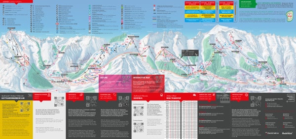 Andermatt Ski Resort Piste Map