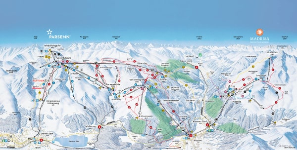 Davos Klosters Piste Map