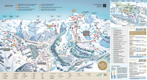 Engelberg Piste Ski Map
