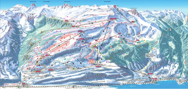 Flumserberg Ski Resort Piste Map