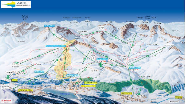 St Moritz Ski Resort Piste Map