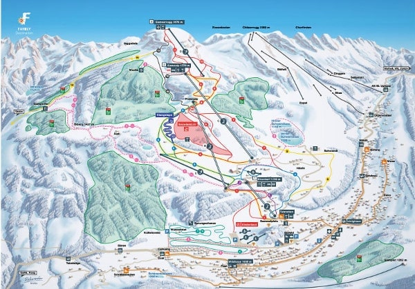 Toggenburg Ski Resort Piste Map