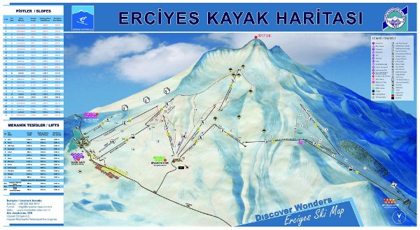 Mount Erciyes Piste Map