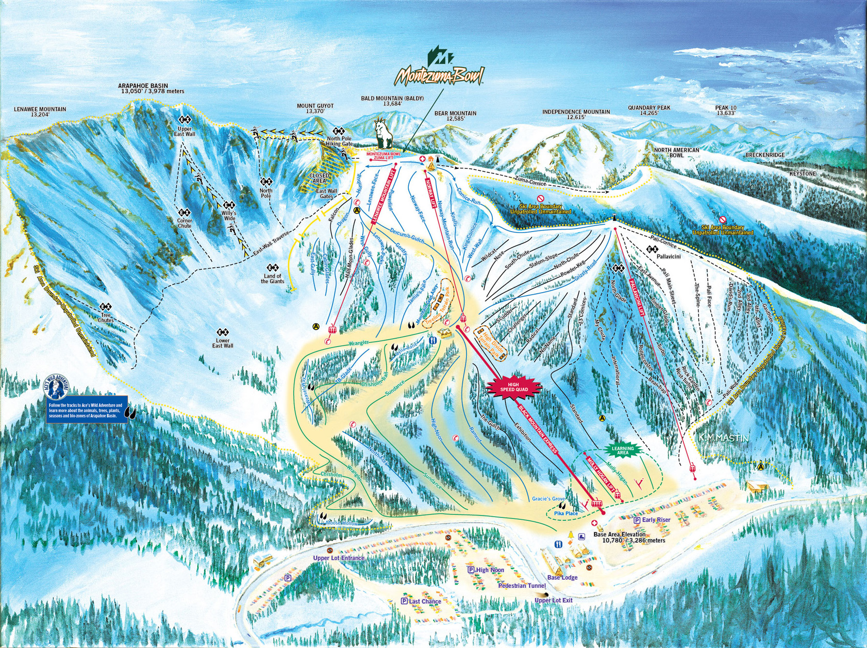 Arapahoe Basin Piste Maps