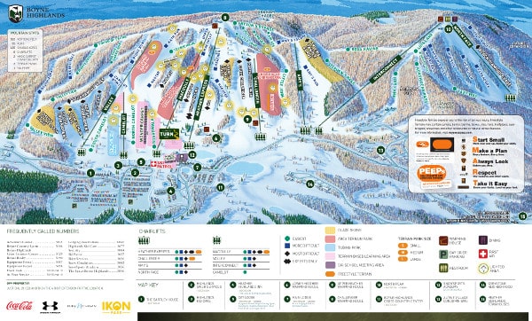 Boyne Highlands Ski Resort Piste Map