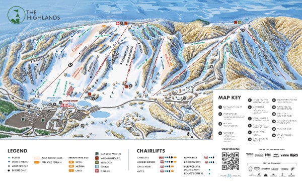 Boyne Highlands Ski Resort Piste Map