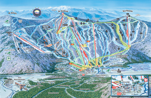 Bretton Woods Ski Resort Piste Map