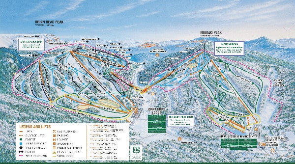 Brian Head Ski Resort Piste Map