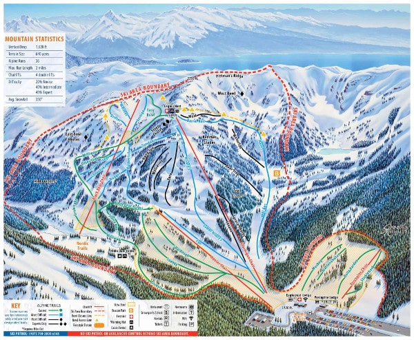 Eagle Crest Ski Resort Piste Map