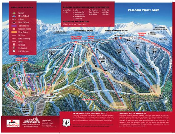 Eldora Piste Map Free To Download