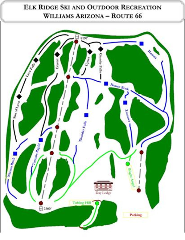 Elk Ridge Piste Map