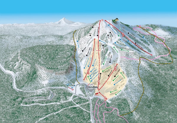 Hoodoo Ski Resort Piste Ski Map