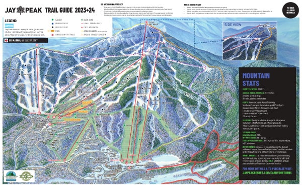 Jay Peak Ski Resort Piste Map