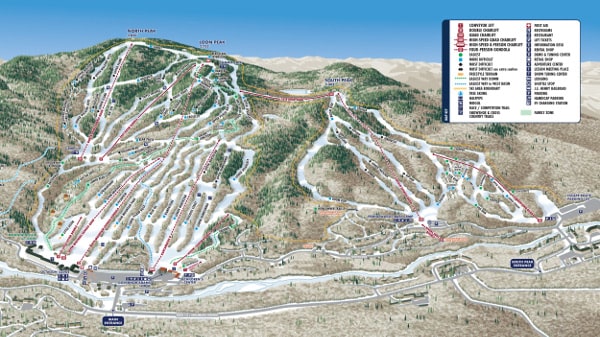 Loon Ski Resort Piste Ski Trail Map