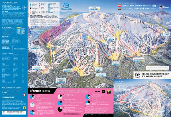 Mammoth Ski Resort Piste Map