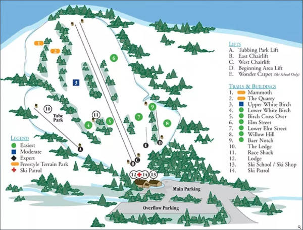 McIntyre Ski Resort Piste Map