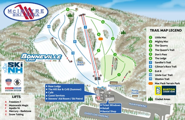 McIntyre Ski Resort Piste Map