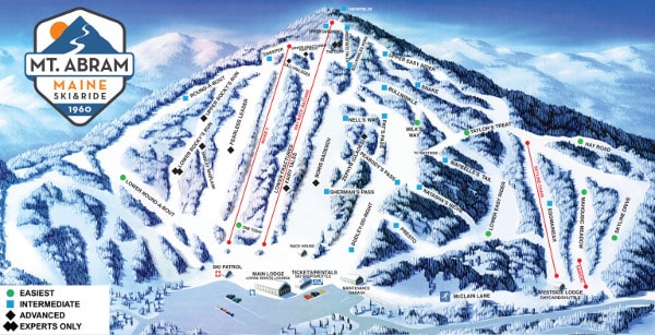 Mount Abram Ski Resort Piste Map