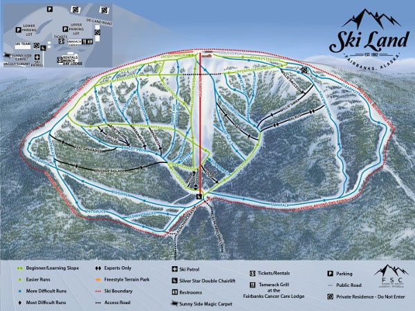 Mt Aurora Ski Resort Piste Map