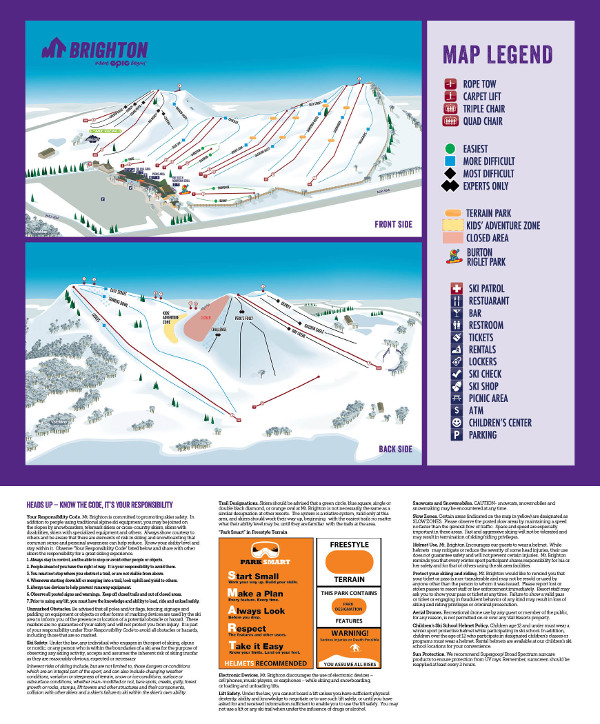 Mount Brighton Ski Resort Piste Map
