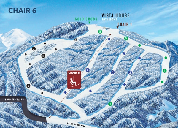 Mount Spokane Resort Piste Map