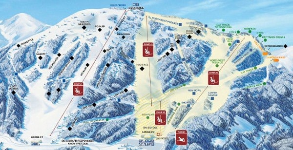 Mount Spokane Resort Piste Map