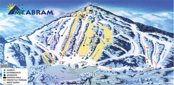 Mount Abram Ski Resort Piste Map