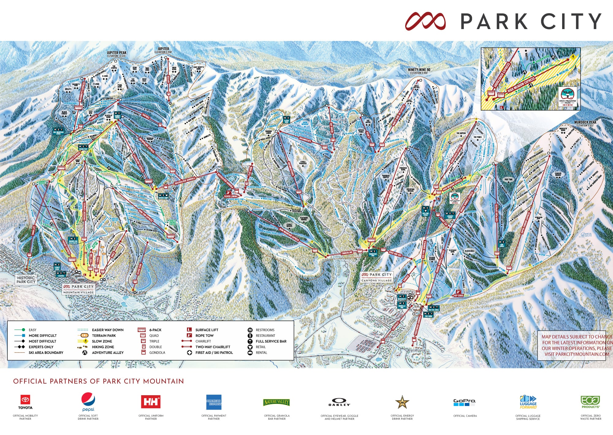 Park City Piste Maps and Ski Maps