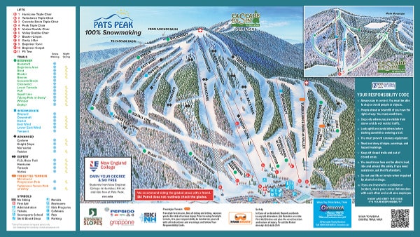 Pats Peak Ski Resort Piste Ski Map