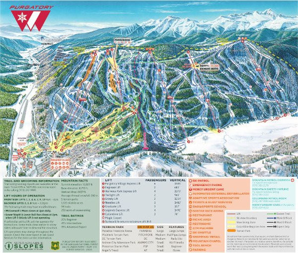 Purgatory Piste Maps