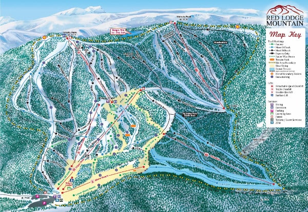 Red Lodge Mountain Piste Map