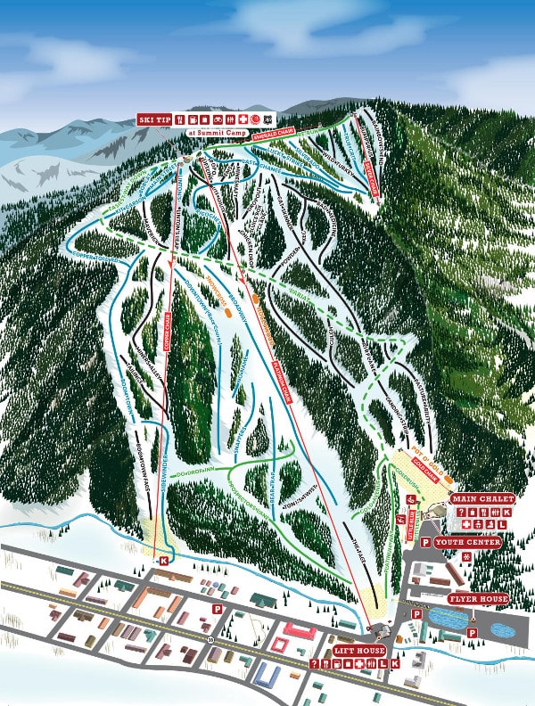Red River Piste Ski Map