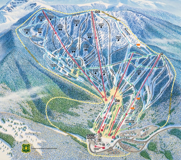 Ski Santa Fe Piste Ski Map