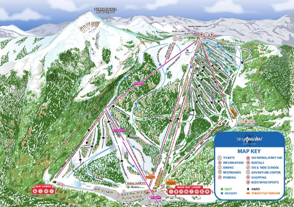 Ski Apache Piste Map