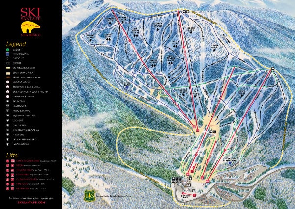 Ski Santa Fe Piste Map
