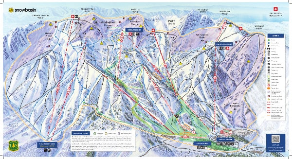 Snowbasin Ski Resort Piste Map