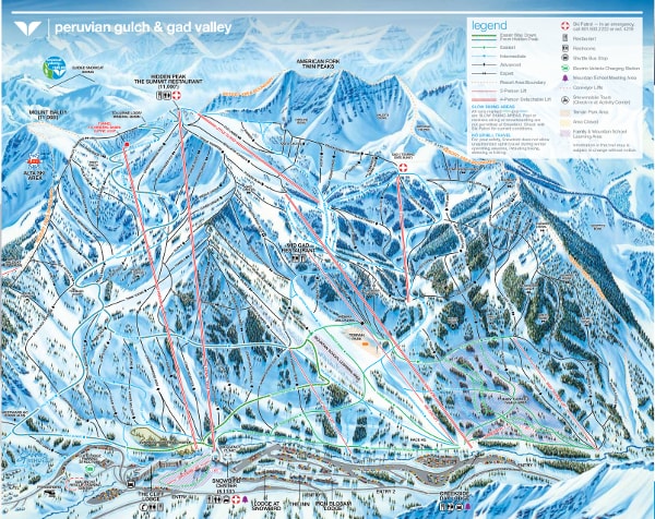 Snowbird Ski Resort Piste Map