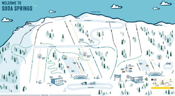 Soda Springs Ski Resort Piste Map