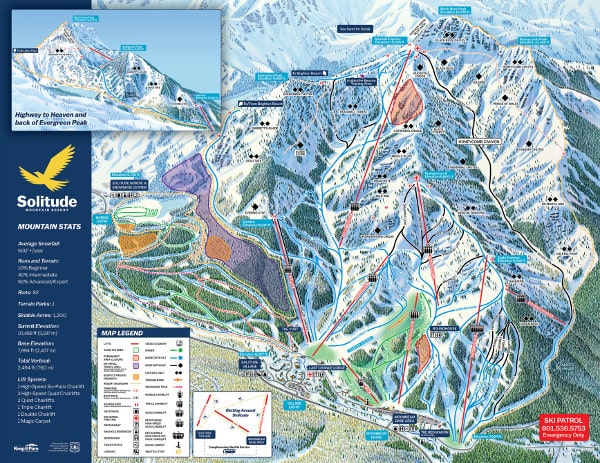 Solitude Ski Resort Piste Map