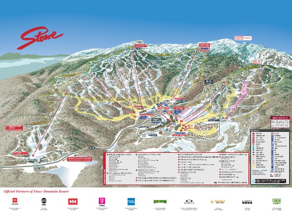 Stowe Ski Resort Piste Map