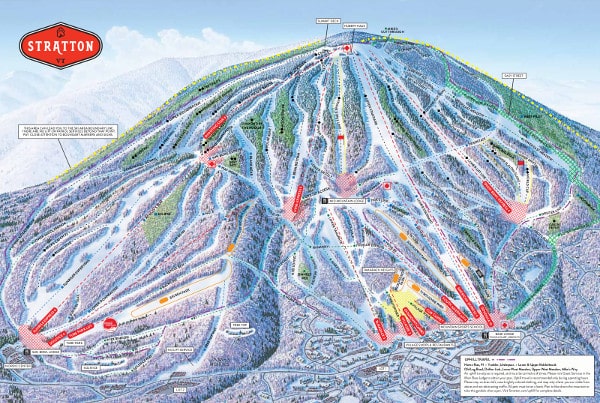 Stratton Ski Resort Piste Map