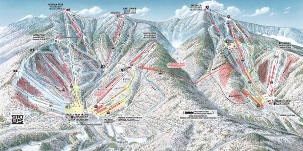 Sugarbush Ski Resort Piste Ski Map