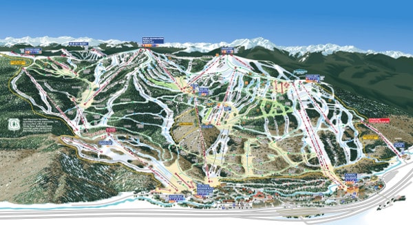 Vail Ski Resort Piste Map